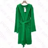 Vintage Jacquard Dress Gowns Sleepwear INS Fashion Green Towel Design Bath Robes Womens Autumn Winter Cotton Bathrobes New Arrived299C