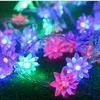 10m led luzes da corda 80 flores de lótus led luzes cintilantes de natal festa feriado cortina decoração luzes lamp3015