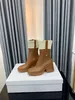 Designer Luxury Betty ankle wellies Wellington boots with shearling for winter decoration PVC fur