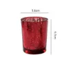 UPS Starry Night Tea Light Holder Mercury Glass Votive Candle Cup Speckled Christmas Gold Red Silver Wedding Party Decoration 10.6