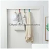 Hooks Rails Wood Hook Bak Dörr Key Clothing Båt Hanger Holder Cabinet Door Hanging Organizer Punching- Wall Decor Drop Deli Dhhrn