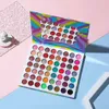 Long-lasting Waterproof 56 Colors Eyeshadow Palette Colorful highly Pigmented Matte Shimmer Eye Shadow Palette Blendable Sparkle Glitter Pressed Powder