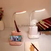 Lampes de table Lampe de table sans fil rose Kawaii Flexo LED bureau USB rechargeable batterie portable lecture étude chambre chevet maison bureau décor YQ231006