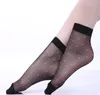 Kadın SOCKS 20 PCS 10 ERKİ YAZLIK KRİSTAL İPEK SEKSİ ŞEFLER NOT KISA KISA ELASTİK SLIP SONRAK SONRA SOCK NYLON İnce Meias