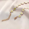 Colliers Blume Gänseblümchen Schlüsselbein Kette Halskette für Frauen Mädchen Koreanischen Stil Süße Kurze Choker Statement Hochzeit Braut Schmuck Halskette 231006