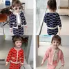 Clothing Sets Baby Girl Knit Clothes Set Winter Autumn Spring Infant Toddler Sweater+Skirt 2PCS Outfit Warm Christmas Party Baby Clothes 1-10Y 230927