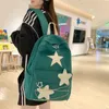 Okul çantaları Koreli Tatlı All Match Star Backpacks Japon Kadın Sokak Giyim Y2K Estetik Okul Çantaları Yüksek Kapasite Kawaii Backpack Öğrencileri 231005