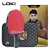 Masa tenis raquets loki eseries raket profesyonel karbon bıçak ping ping ping raket yüksek elastik kauçuk 231006