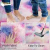 Carpets Rainbow Fluffy Carpet For Living Room Plush Rug For Bedroom Colorful Girl Rug Christmas Decoration House Interior Warm Floor Mat 231006