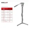 Tripods Kingjoy Profesyonel Video Monopod Alummiun Tripod Stand Seyahat Sahibi DSLR Kamera Teleskopik Kamera Telefon MP208F 231006