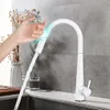 White Touch Sensor Kitchen Faucets Pull Out Smart Mixer Tap 2Ways Sprayer Kitchen Faucet 360 Rotation Cold Water Taps Crane312f