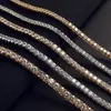 Anhänger Halsketten 2 6 5mm Männer Frauen Tennis Halskette Rose Gelb Armband S925 Silber Kette Für 231005