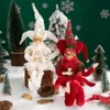 クリスマスの装飾クリスマス装飾エルフボーイドールドールおもちゃおもちゃクリスマスペンダント装飾家の装飾エルフハンギングデコレーションハッピーイヤーギフト231005