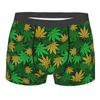 Underpants Leaf Men Underwear Plants Nature Boxer Briefs Shorts Panties Novelty Breathable For Homme Plus Size