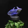 Table Lamps Sea Dolphin Fish Solar Power 3d LED Table Night Light Landscape Indoor Outdoor Waterproof Lighting Colors Change Decor Gift YQ231006
