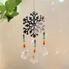 Garden Decorations Crystal Windchimes Ornaments Heart Window Craft Outdoor Hanging Pendant Wind Chimes Sun Catchers Decoration