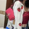 Coccinelle Siyah | Pembe Timsah Desen Under Emfil Bag Bir Omuz Küçük Stand Söğretim Renk (Zincir) Çok yönlü crossbody High Moda