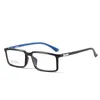 Zonnebrilmonturen Anti-blauw licht Vierkant Bril op sterkte Heren TR90 Bijziendheidslens Optisch spektakel bijziendheid Lunettes 0 0 5 0 75 tot 4 0 231005