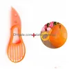 Outils de fruits et légumes 3 en 1 Trancheur d'avocat Karité Corer Beurre Éplucheur Coupeur PP Séparateur Couteau en plastique Gadgets de cuisine Drop Delive Dh6Uk