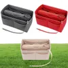 Purse Organizer Insert Felt Bag With Zipper Handbag Tote Shaper Multi Pockets LX9F Cosmetic Bags Cases7743025