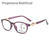 Sunglasses Frames FG 3 in 1 Progressive Multifocal Reading Glasse Anti blue Eyeglasses Easy To Look Far and Near 1 0 4 0 231005