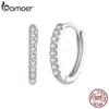 Hoop Huggie Classic Earrings Certificated Lab Diamond Ear Buckles for Women 925 Sterling Silver Fine Jewelry Gift 231005