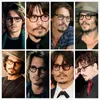 Zonnebrilmonturen Johnny Depp Lemtosh Brillen Man Bijziend Optische Bril Helder Len Luxe Merk Vintage Acetaat Rond Met Doos 231005