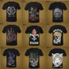 Ny stil Phillip Plain Men T Shirts Designer PP Skull Diamond T Shirt Kort ärm Dollar Brown Bear Brand Tee High Quality Skull277E