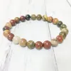 MG0355本物のピカソジャスパーブレスレット天然石手作りブレスレット瞑想手首Mala Divine Feminine Bracelet279D