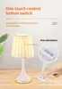 Table Lamps Bedroom bedside light USB cloth cover table lamp minimalist dining room atmosphere light YQ231006