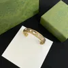 Open Lover Bangle Armband Luxe Designer Armbanden Goud Retro Voor Vrouw Mode-sieraden Accessoires