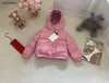 White duck down baby Hooded Jackets child Winter Warm clothing Size 100-160 CM Embroidered logo on the back overcoat for boys girl Oct05
