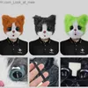 Party Masks Halloween Cat Head Mask Latex Animal Mask Novelty Party Costume Accessories Cosplay Props Performances Dress Up for Adult Kids Q231009