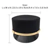 Party Hats Luxury Hat Women Men Military Caps Anime Cosplay Top Hat Flat Female Autumn el Waiter Hat Captain Caps for Stage Performance 231007