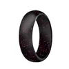 Cluster Rings Fashion 5.7mm Glitter Powder Silicone Ring Rubber Bands Hypoallergenic Flexible Jewelry For Women And Men Wedding