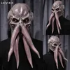 Party Masks Baldur's Gate 3 Lllithid Mind Flayer Squiddy Mask Cosplay Animal Octopuses Monster Latex Helmet Halloween Party Costume Props Q231007