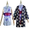 Аниме Miss Allsunday Nico Robin, костюм для косплея, женское платье-кимоно, парик, один предмет Онигасима, наряд на Хэллоуин, карнавальный костюм, косплей