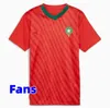 22 23 Marokkaanse voetbaltruien Hakimi Maillot Marocain Ziyech En-Nesyri voetbal Shirts Mannen Kids Kit Harit Saiss Idrissi Boufal Jersey Maroc Nationaal Team Shirt 123