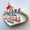 Magnety lodówki American Las Vegas Las Vegas Landmark Card Card Trójwymiarowa turystyka Pamiątkowa rzemiosło magnetyczne magnes 231007