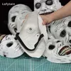 Party Masks Horror Exorcist uśmiechnięta twarz maska ​​demon cosplay evil creepy duchy czaszka plastikowe maski na halloween karnawałowe kostiumy rekwizyty Q231009