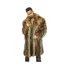 Herren Leder Kunstleder Winter Herbst Faux Nerz Lederjacke Herren lose warme Pelz Ledermantel Männer schlanke Jacken Jaqueta de Couro Mode Freizeit Trench 231007