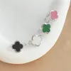 Kristal Designer Ring voor Dames 4/Klavertje Vier Bedelring Designer Verguld Zilver Bruiloft Mode-sieraden Dames Cadeau Verstelbaar Geschikte toepassingen