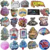 2023 nieuwste mylar tas 3,5 onregelmatige vorm gestanst exotische sticker labels whow pow wham baby pluto fumi hoge tolerantie aangepaste 7g 14g 28g pond pouch pack