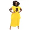Robes de soirée sexy fille midi femmes africaines bohème 3D robe de soirée femme mince gothique femmes mode rue o-cou