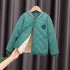 Jacken Winter Kaschmir Kinder Mädchen Jungen Jacke Baumwolle Plus Dicke Mäntel Teenager Kleidung Mode Kinder Parka Oberbekleidung für 5-12 Jahre 231007