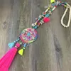 Colares Pingente Handmade Caki Colorido Tassel Pendents Colar Boho Bohemiam Long Fringe Declaração Maxi para Mulheres Verão