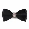 Бабочка галстуки Bowtie Mens Velvet регулируемая партия рубашка свадьба для взрослых