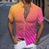 Heren T-shirts Grote en lange heren Casual korte mouw Lente Zomer Ronde hals 3D-bedrukt Mode Polyester Bulk