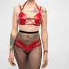 Brinquedos sexuais para casais BDSM Bondage Red Garter Belt Harness Sexo Brinquedos Eróticos Mulheres Conjunto Sexy Lingerie Suspensórios de Corpo Inteiro Correias Adultos Jogos