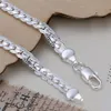 Men's 5mm 20cm 925 sterling silver chains bracelets bangles H199320S
